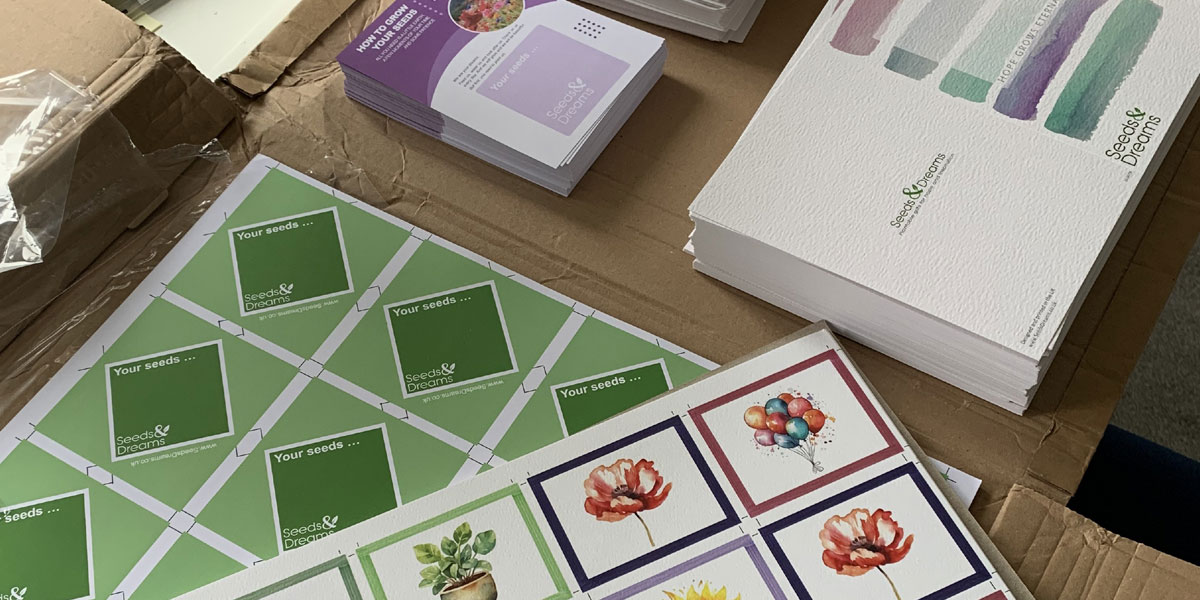 Seeing our creations in print for the very first time was an exciting development