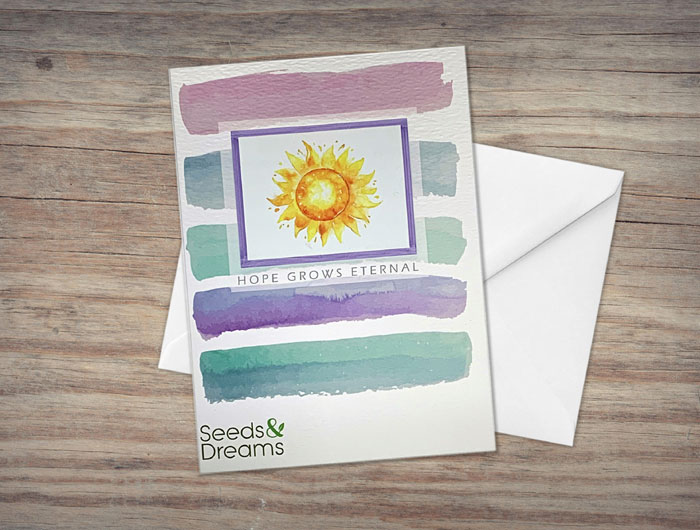 Handmade Plantable Greeting Card with Wildflower Seeds - Eco-Friendly Gift